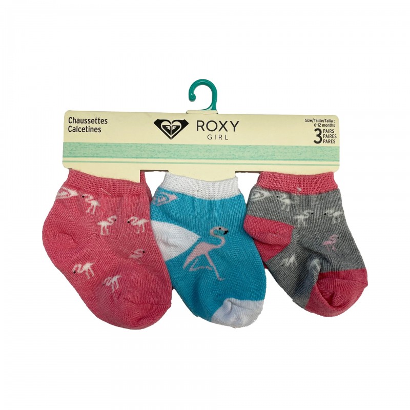 Pack 3 calcetines bebé roxy inside spark logo 7a506t