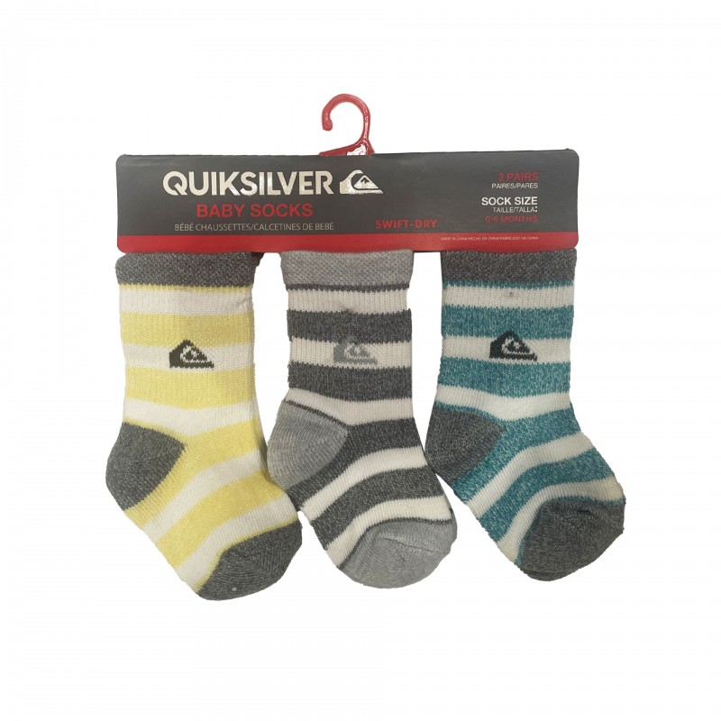 Pack 3 calcetines bebé quicksilver inside basic 7b502t