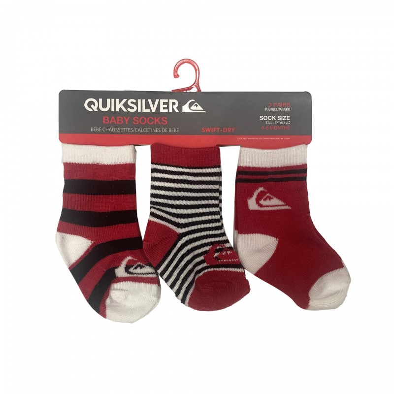 Pack 3 calcetines bebé quicksilver inside basic 7b515z