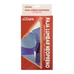 Faja siux lumbar neopreno con protecciones azul