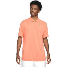 Polo nike court dri-fit salmón