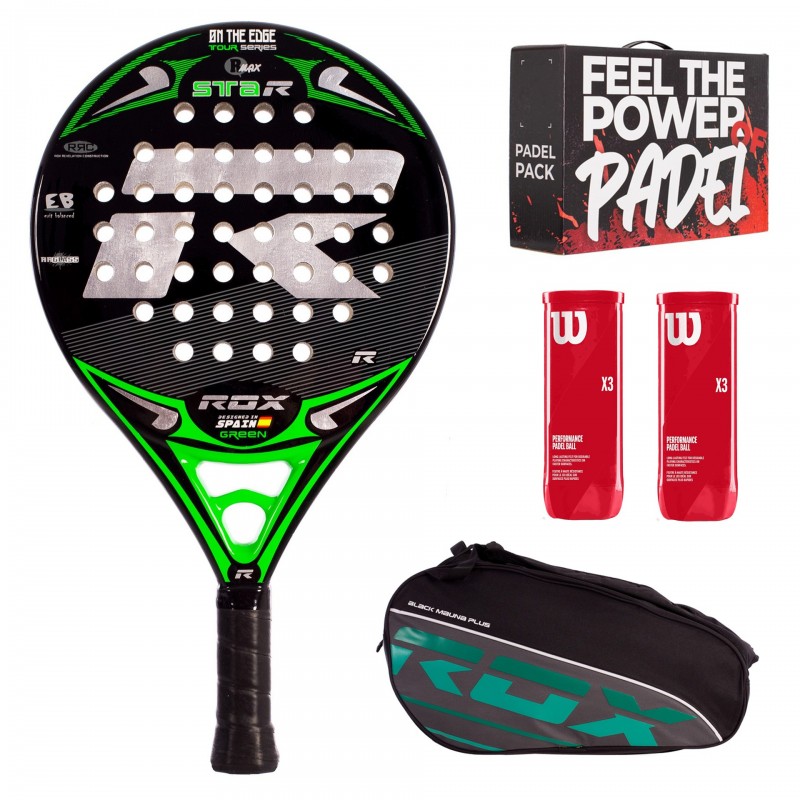 Pack pádel rox r-star green