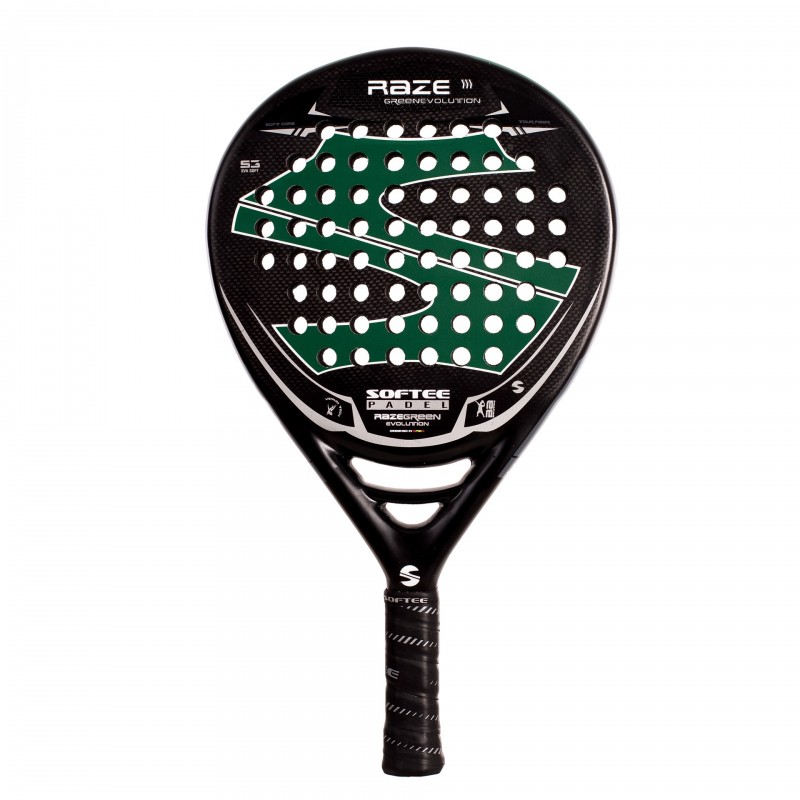 Pala padel softee raze evolution green carbono