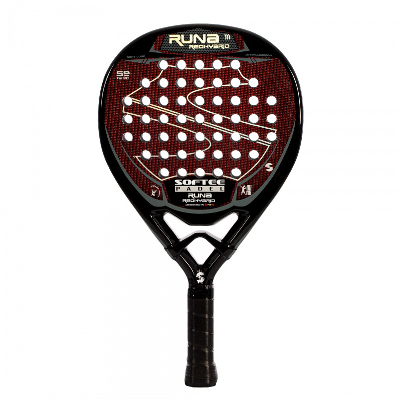 Pala padel softee runa red hybrid