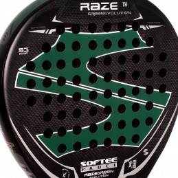 Pala padel softee raze evolution green carbono