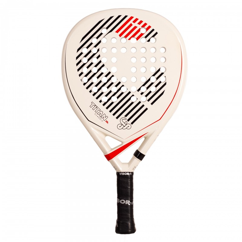 Pala pádel vibor-a titan junior classic white