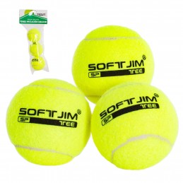 Bolsa 3 pelotas de tenis softee iniciación deluxe