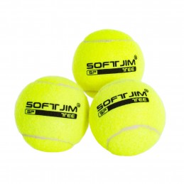 Bolsa 3 pelotas de tenis softee iniciación deluxe