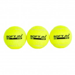 Bolsa 3 pelotas de tenis softee iniciación deluxe