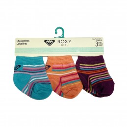 Pack 3 calcetines bebé roxy inside spark logo 7a508t