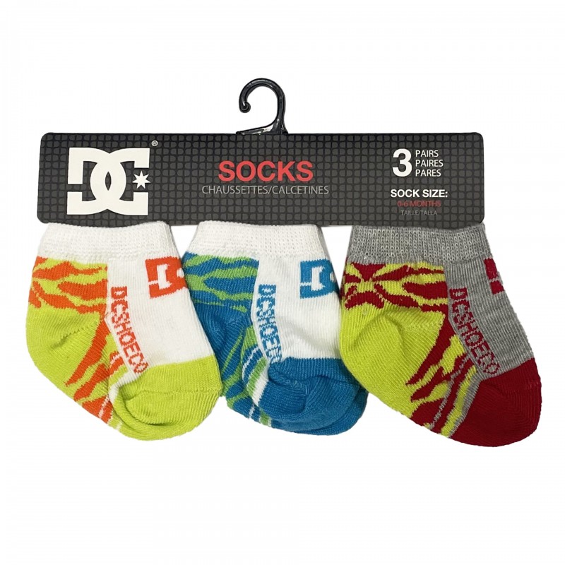 Pack 3 calcetines bebé dc stripe crew 424504